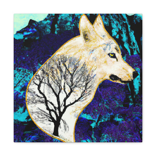 "Wolf in Art Nouveau". - Canvas