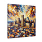 "Abstract Charm City Reflection" - Canvas