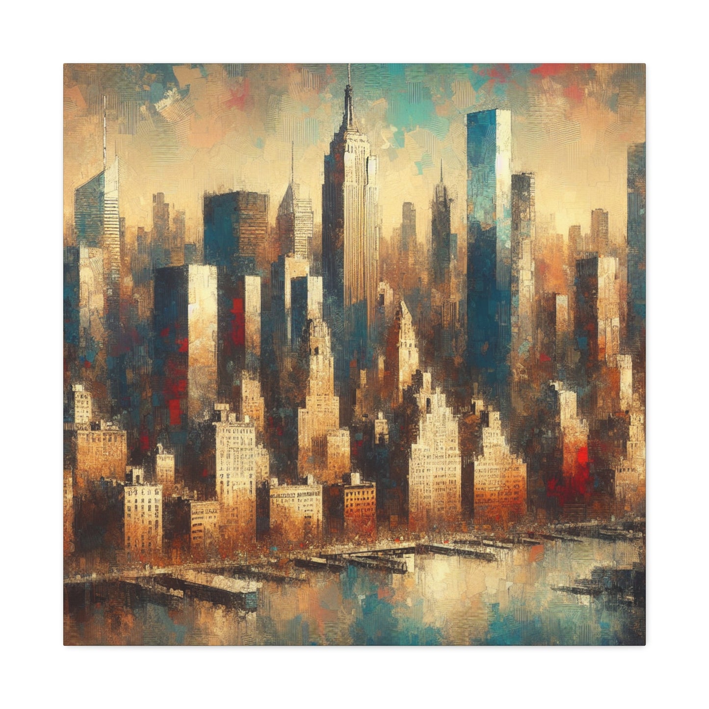 City symphony of chaos. - Canvas