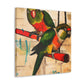 "Conures in Colorful Splendor" - Canvas