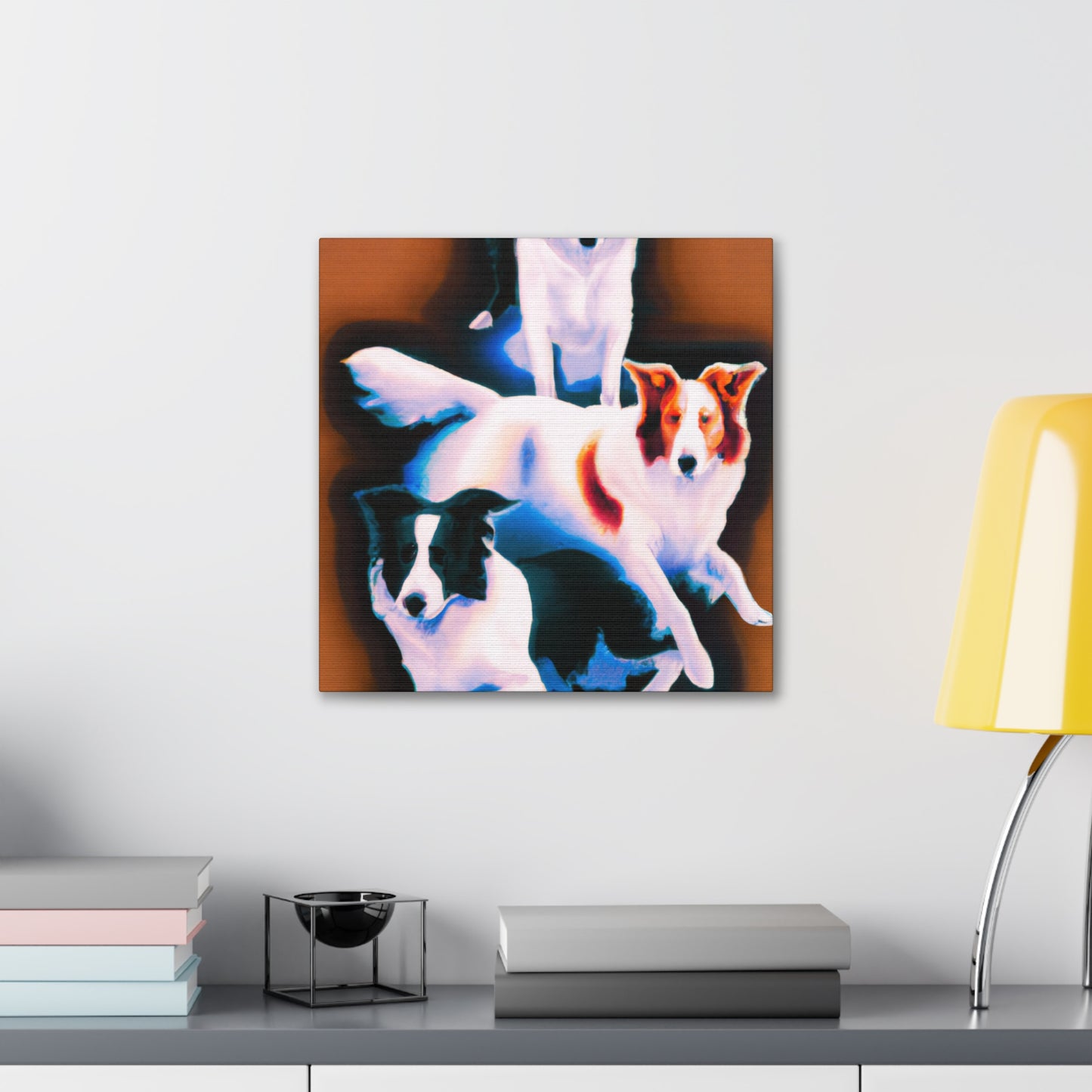 Border Collie Reflection - Canvas