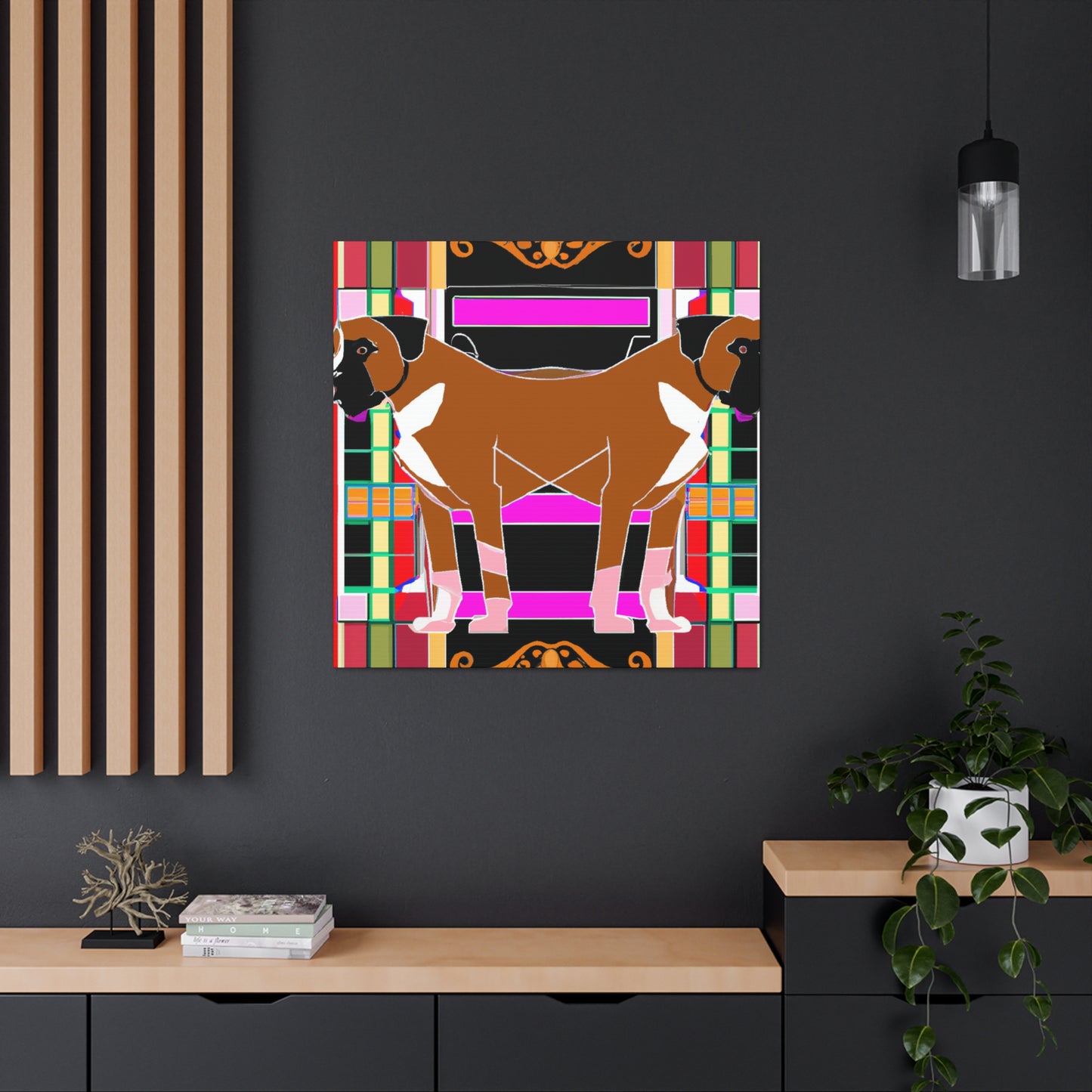 "Boxer's Champion Glow" - Canvas