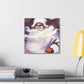 "Santa Claus Blooming Joy" - Canvas