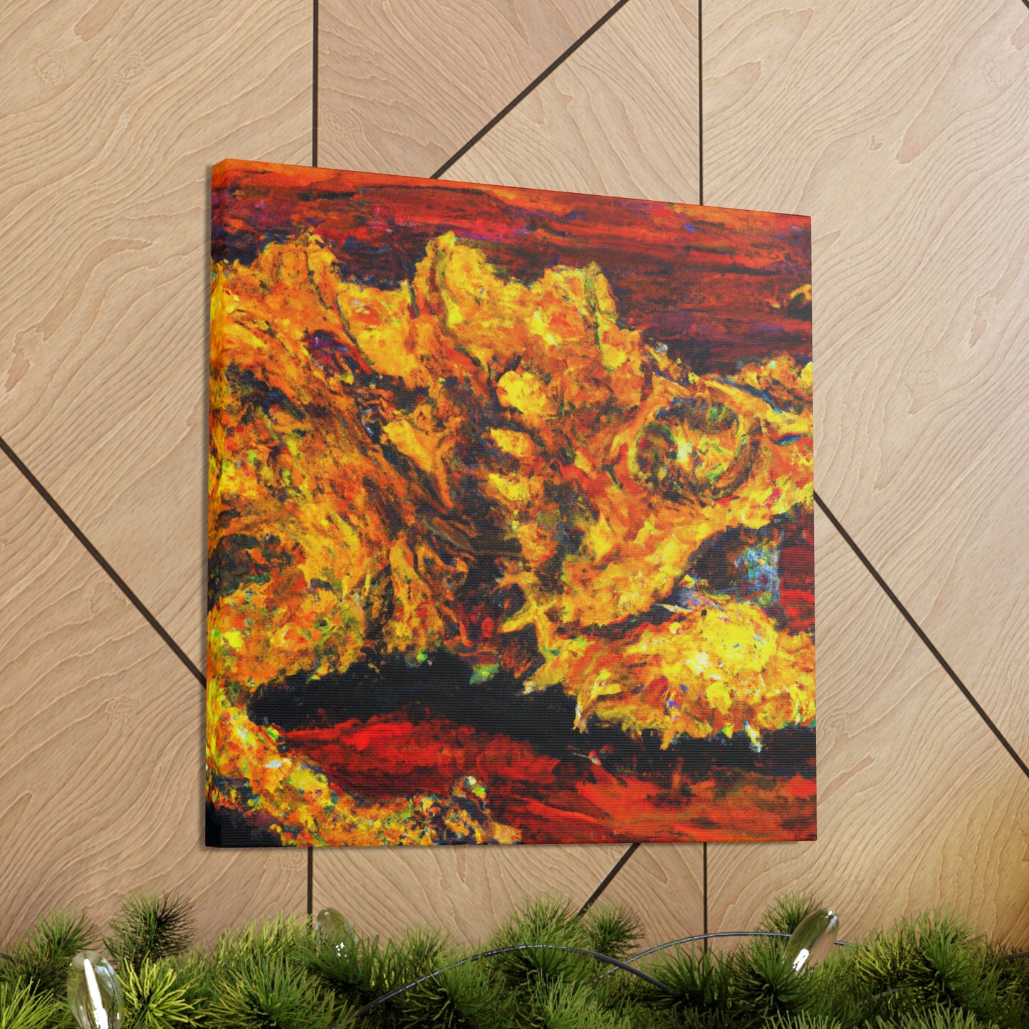 Horned Lizard Expressionism - Canvas