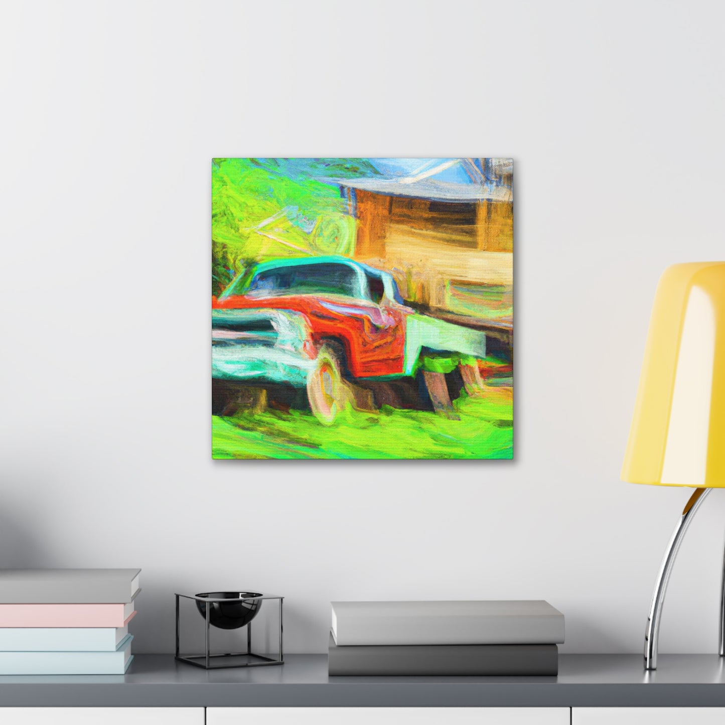 Vintage Pickup Truck Art - Canvas