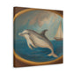 "Dolphin in Neoclassicism" - Canvas