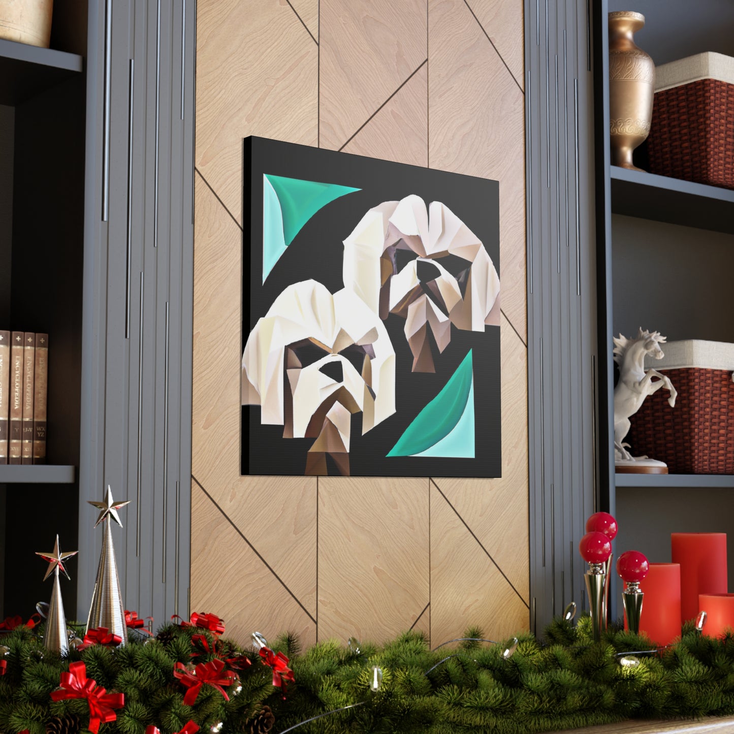 "Shih Tzu in Deco" - Canvas