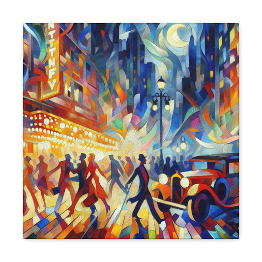 Vibrant Broadway Spectacle - Canvas