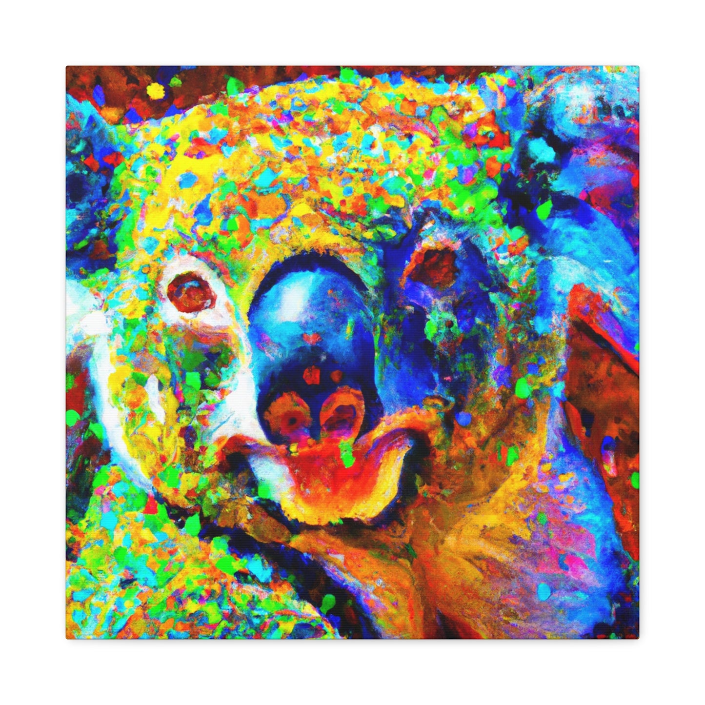 Koala in Pointillism - Canvas