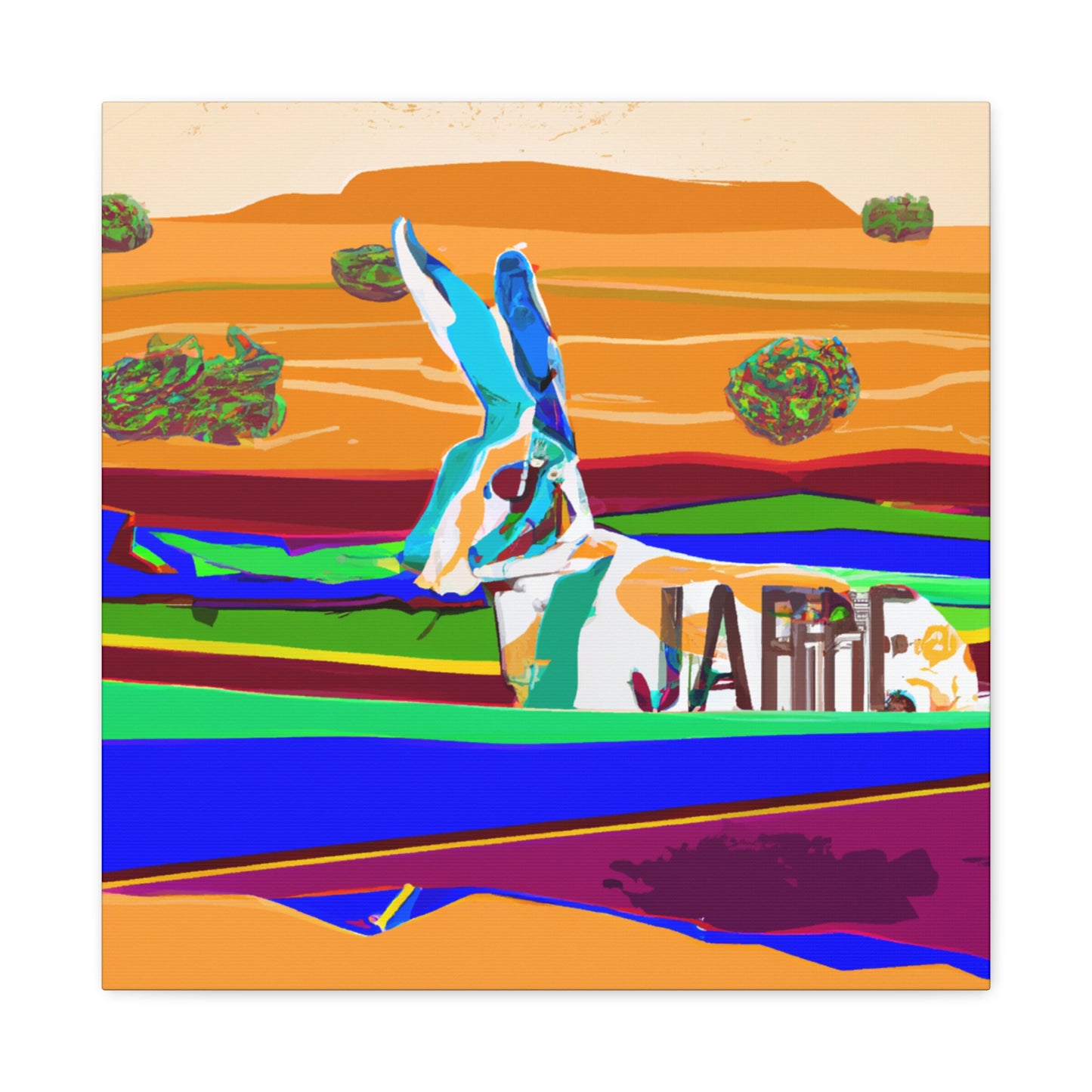 Jackrabbit on Canvas - Canvas