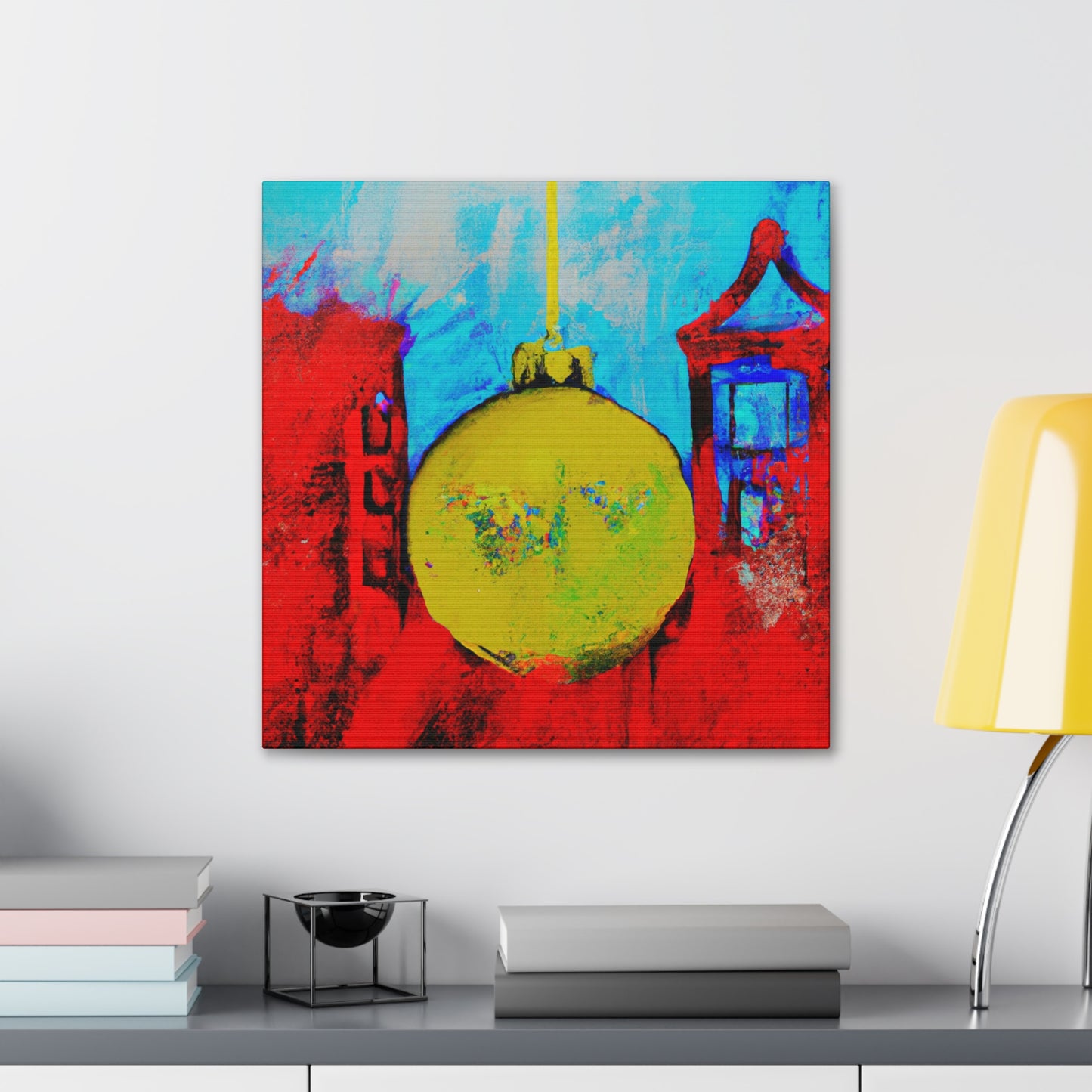 Festive Bauble Glow - Canvas