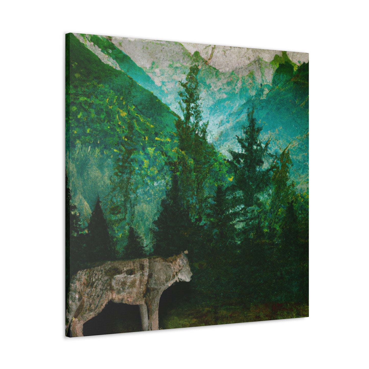 "Cougar in Nature's Realm" - Canvas