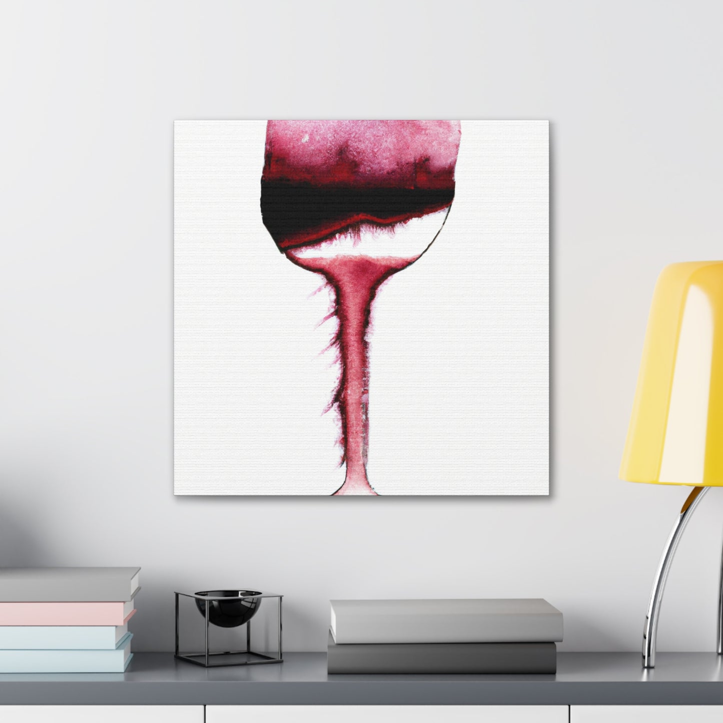 "Wine Glass Simplicity" - Canvas