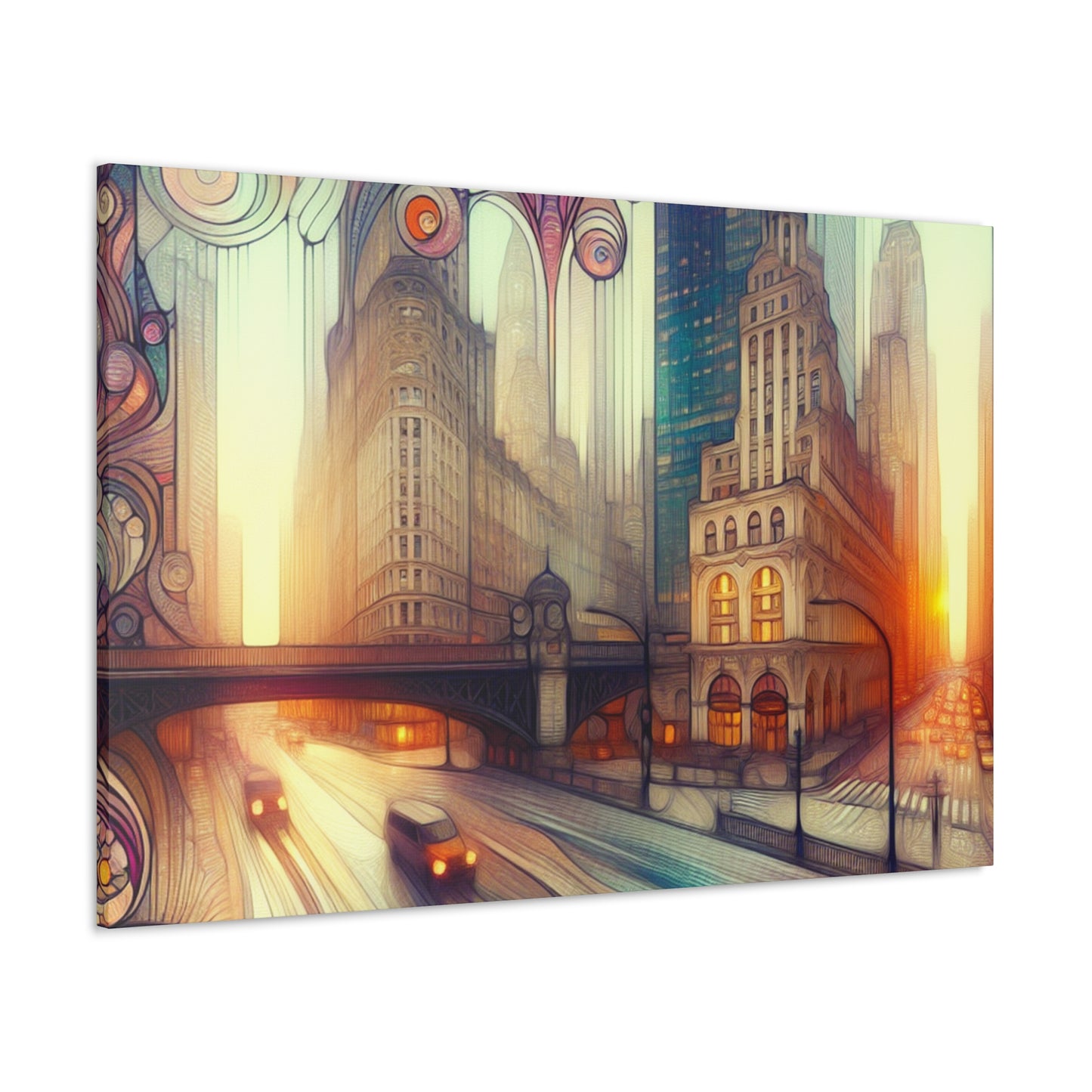 City of Gilded Dreams - Canvas