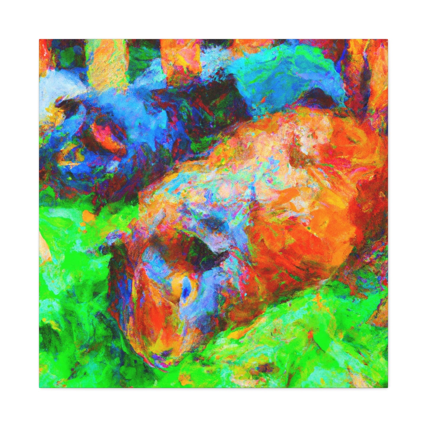 "Guinea Pig Impressionism" - Canvas