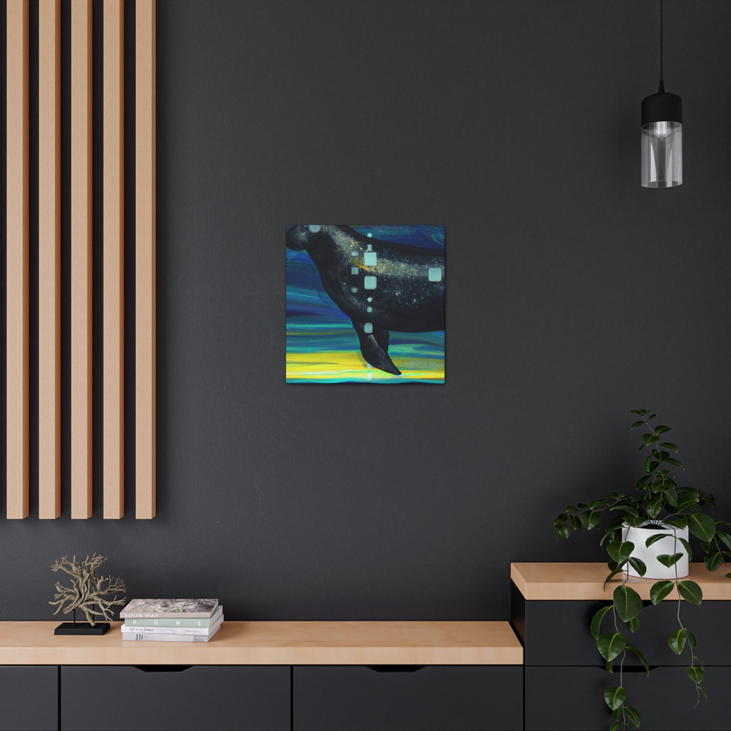 Manatee in Art Deco - Canvas