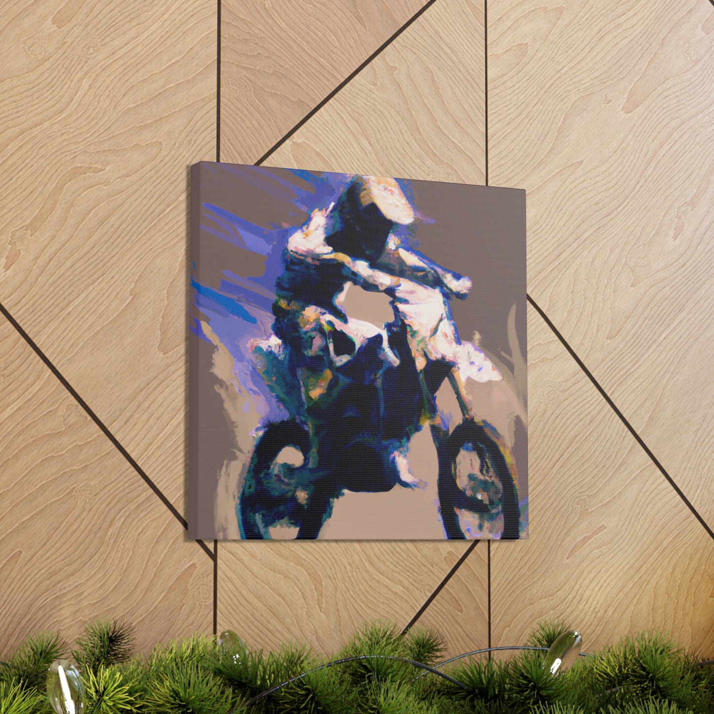 Racing on Two Wheels - Canvas