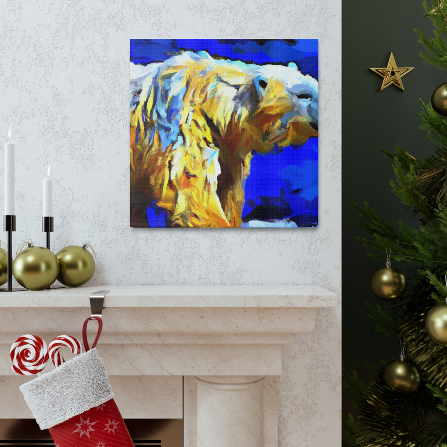 Polar Bear in Hues - Canvas