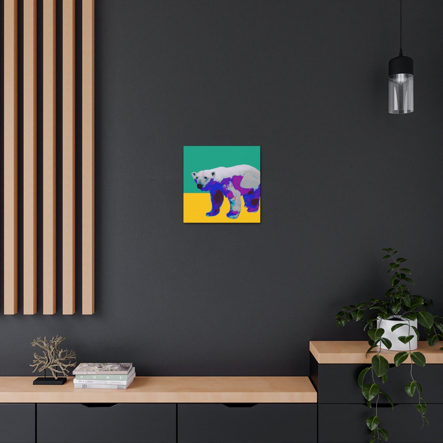 Polar Bear Pop Art - Canvas