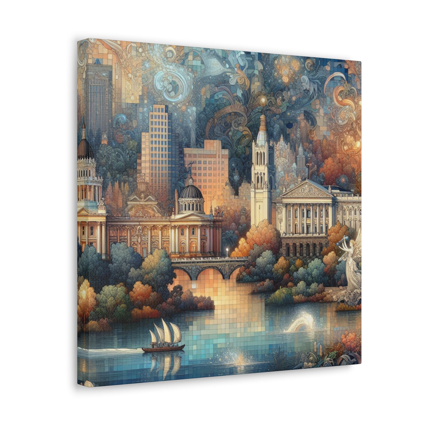 "Gilded Grace of Sacramento" - Canvas