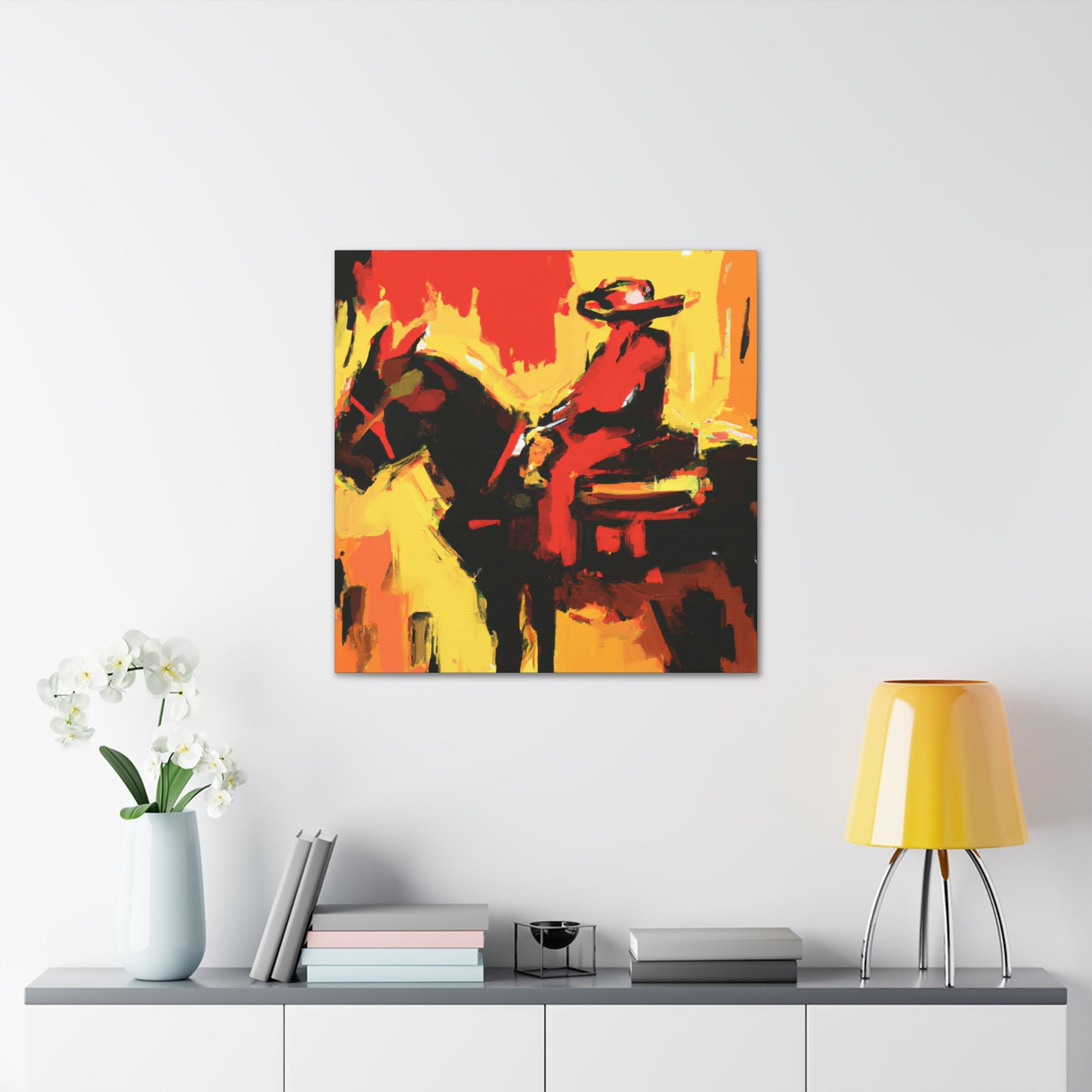 Saddle in Abstract forms - Canvas