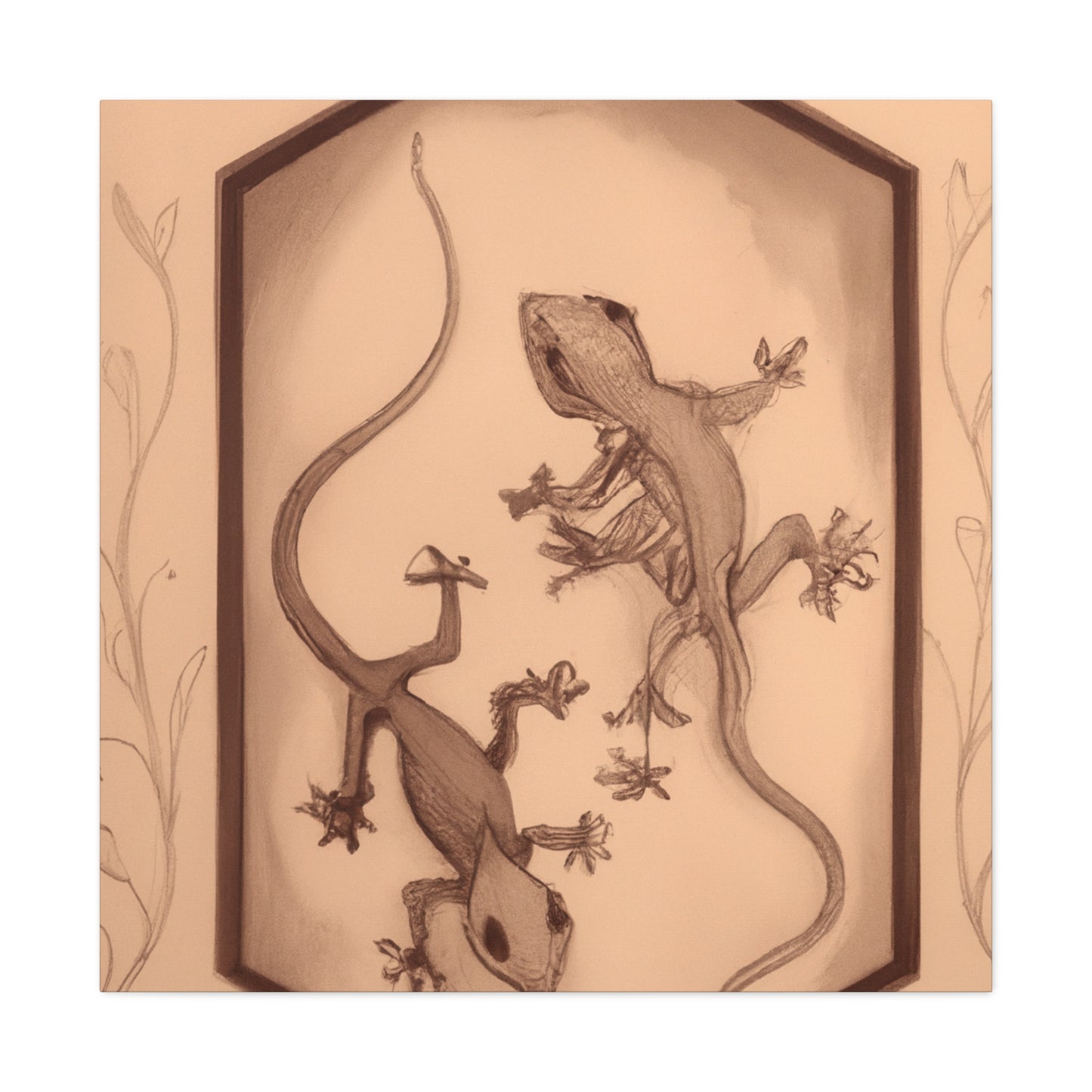 Crested Gecko Fascination - Canvas