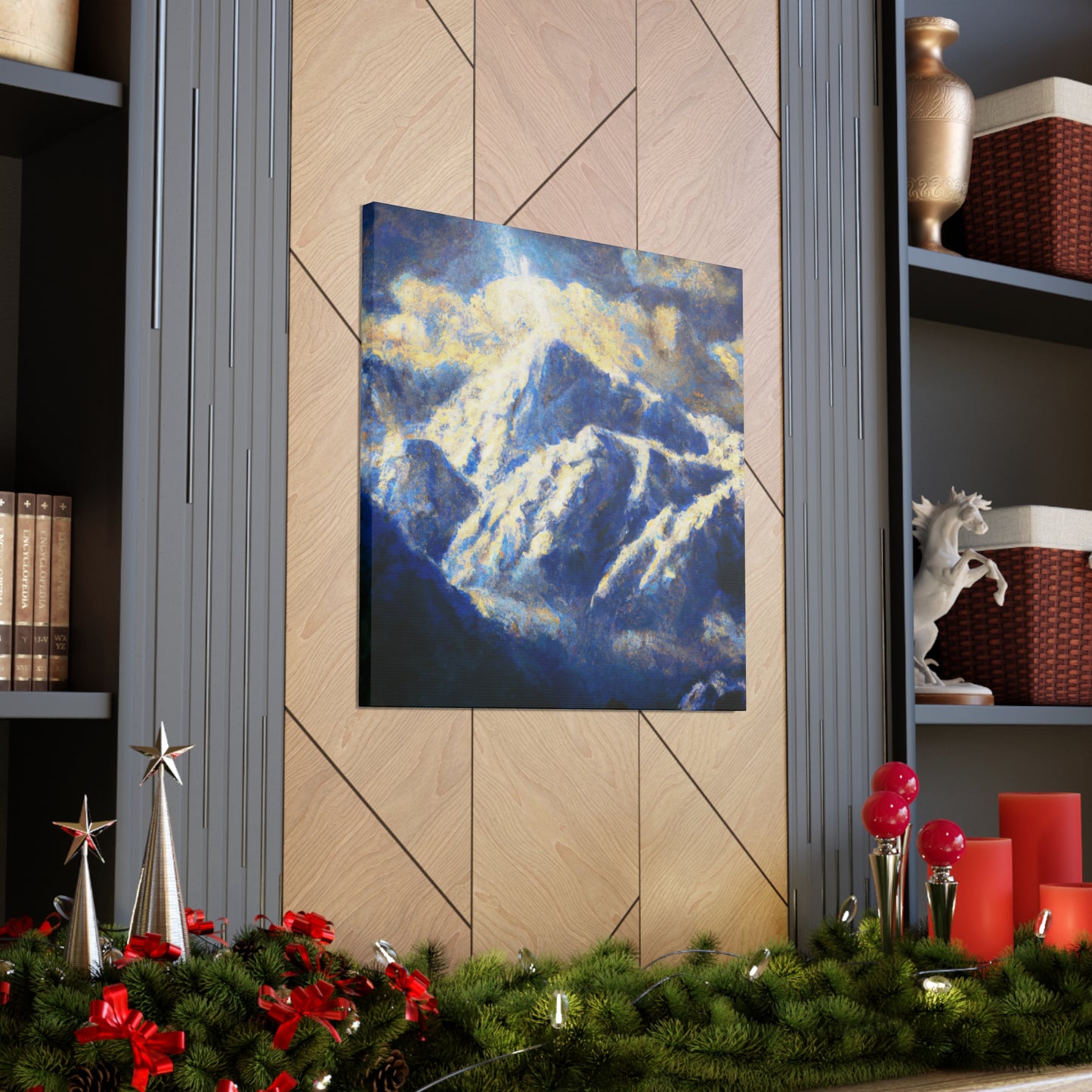 "Snowy Mountain Impressionism" - Canvas