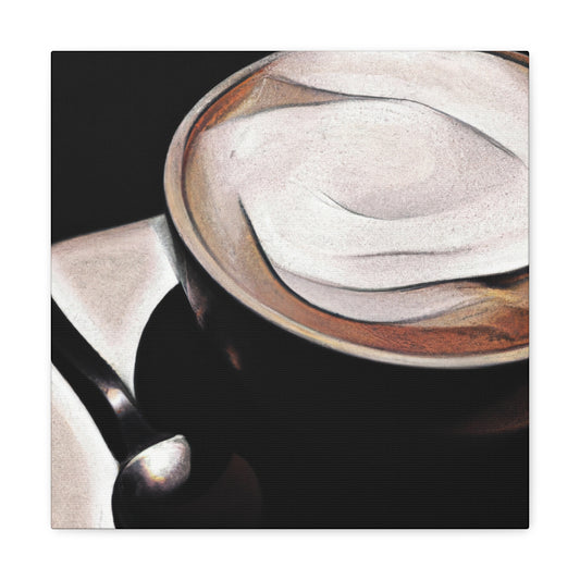 "Cappucino Landscape Delight" - Canvas