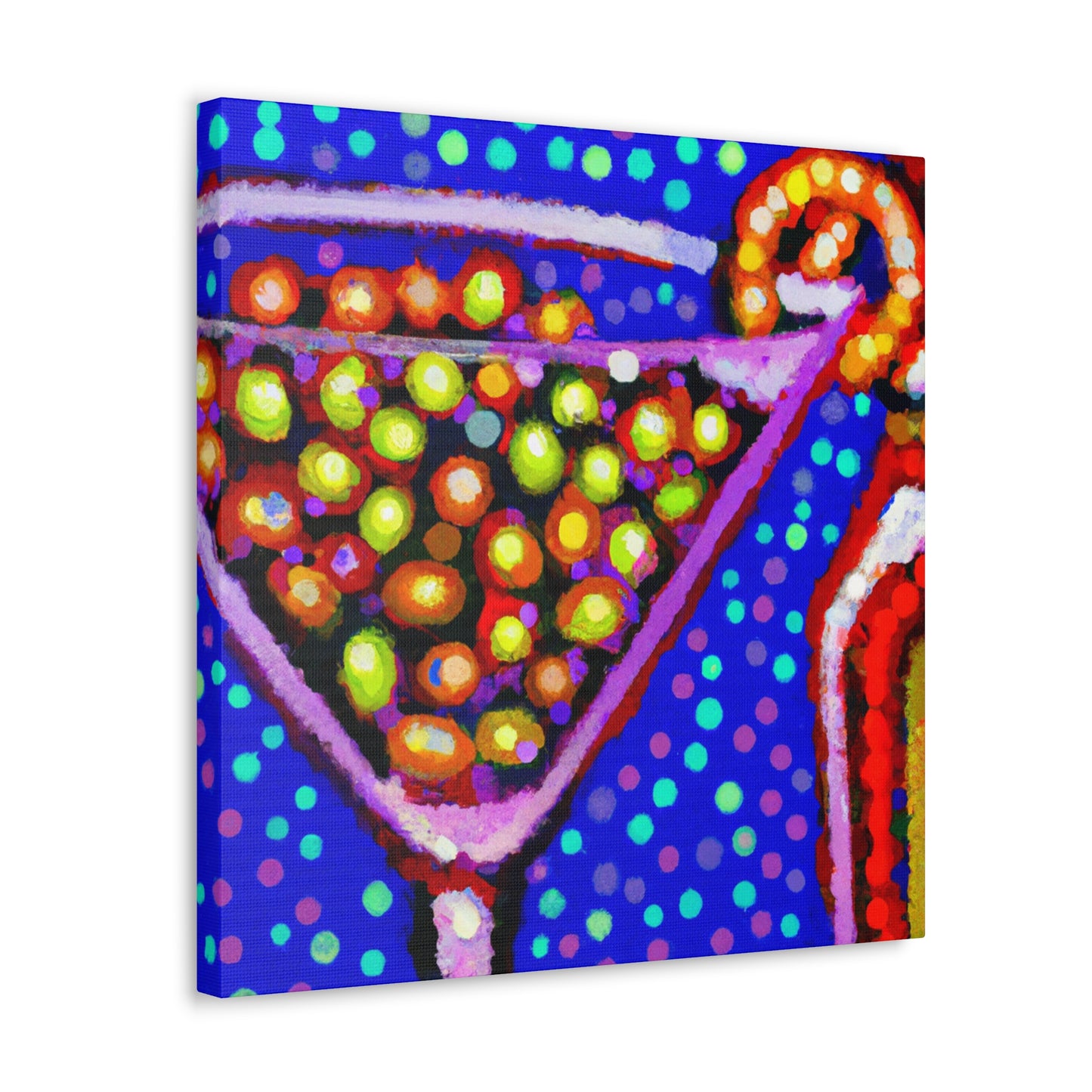 Martini Pointillist Dream - Canvas