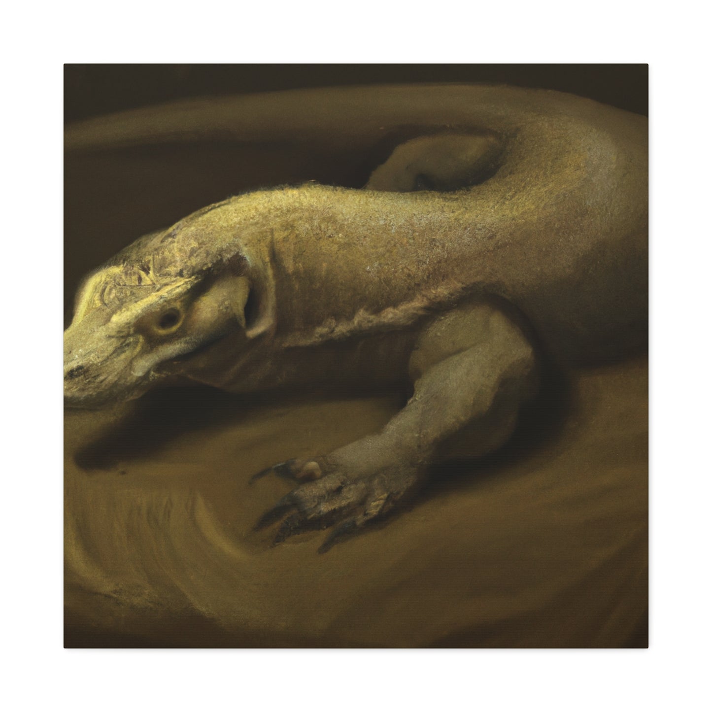 Komodo Dragon Majesty - Canvas