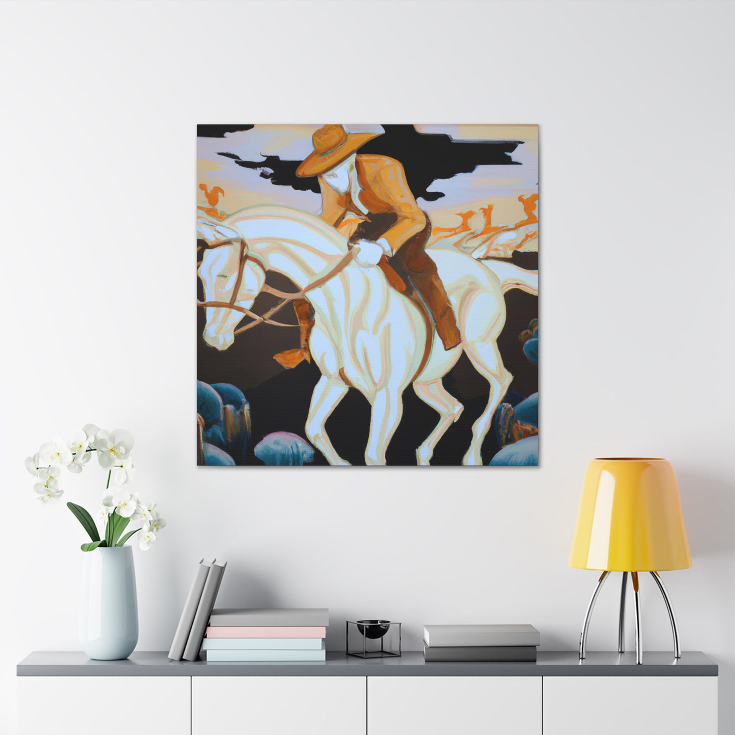 Cowboy Sunrise Ride - Canvas