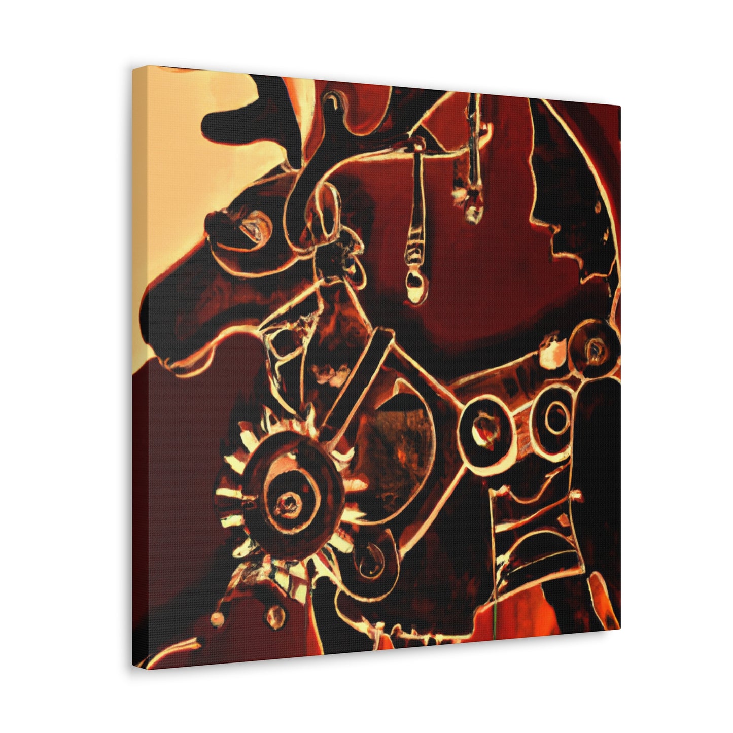 "Industrial Reindeer Dreams" - Canvas