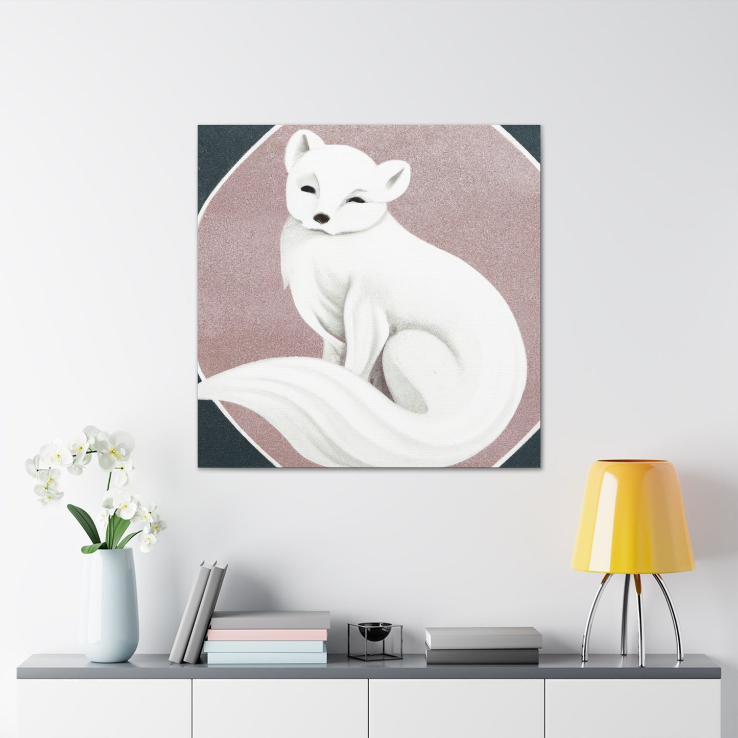 "Arctic Fox in Snow" - Canvas