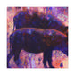 Warthog at Dusk - Canvas