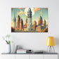 Glimmering Emerald Philadelphia - Canvas