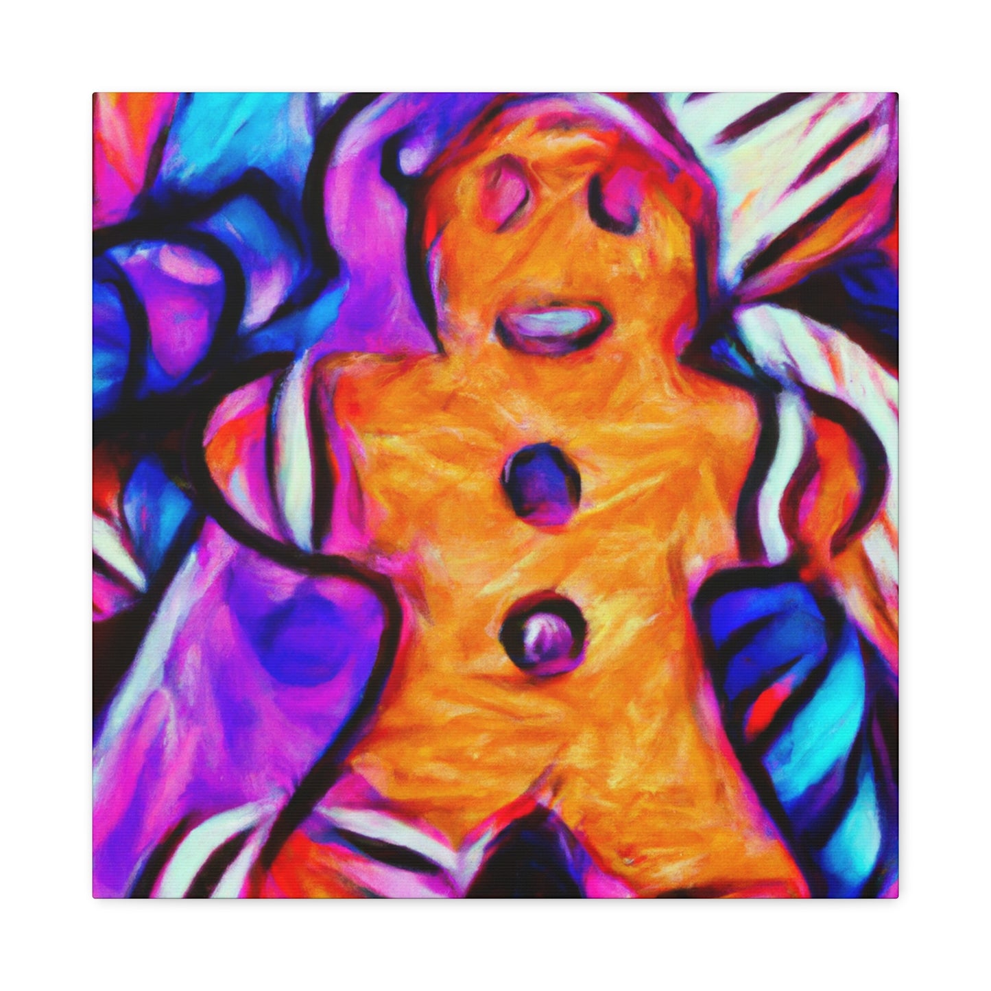 Gingerbread Man Fauvism - Canvas