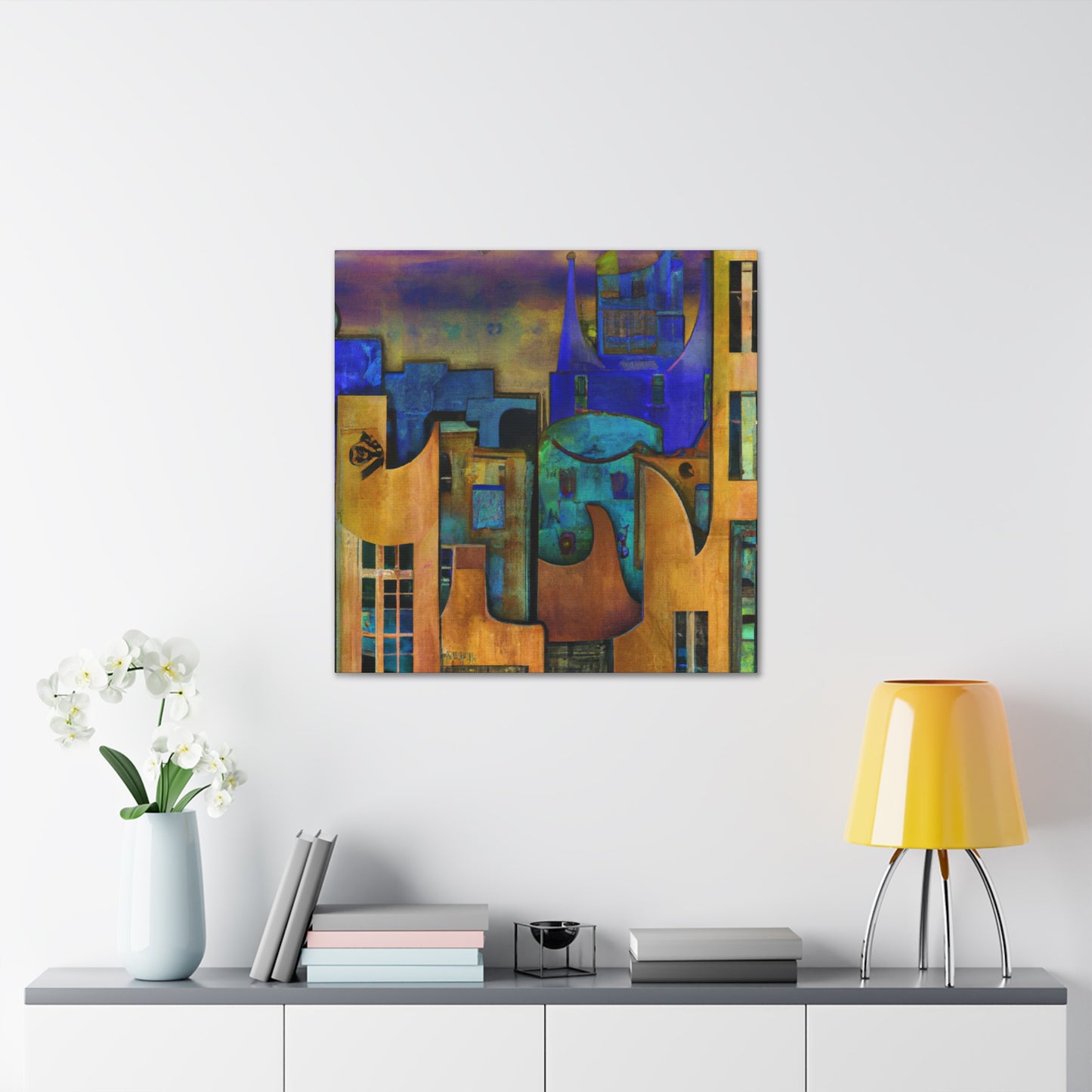 Glowing Art Deco Dreams - Canvas