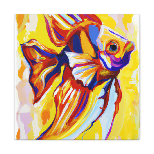 Angelic Fish in Bloom - Canvas