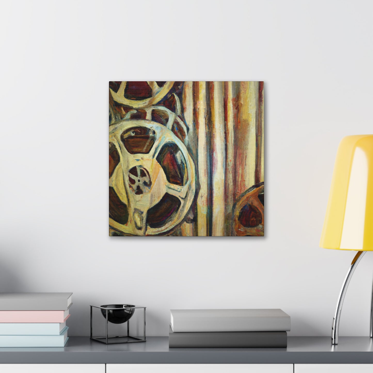 "Film Reels Impressionist" - Canvas