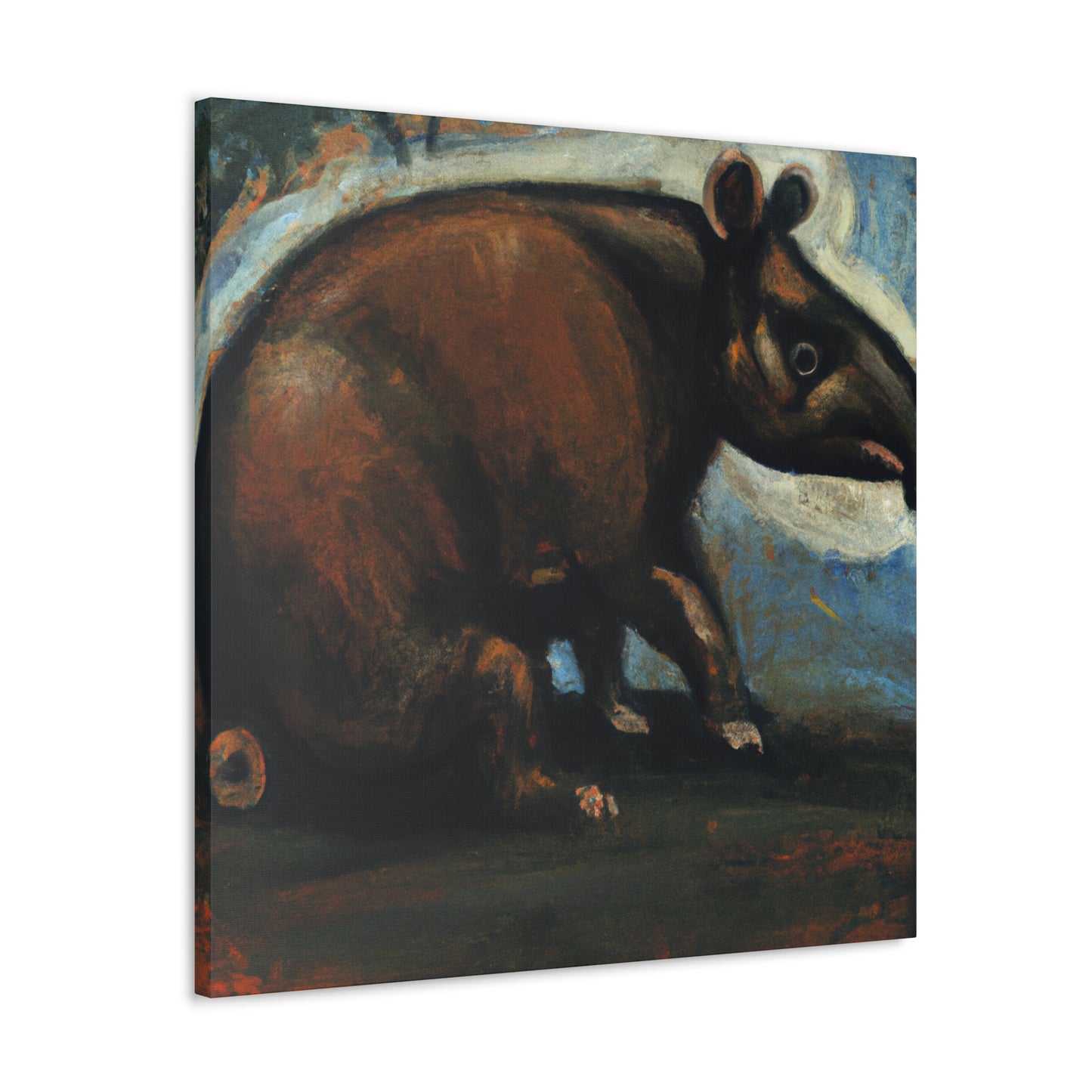 Malayan Tapir Painting - Canvas