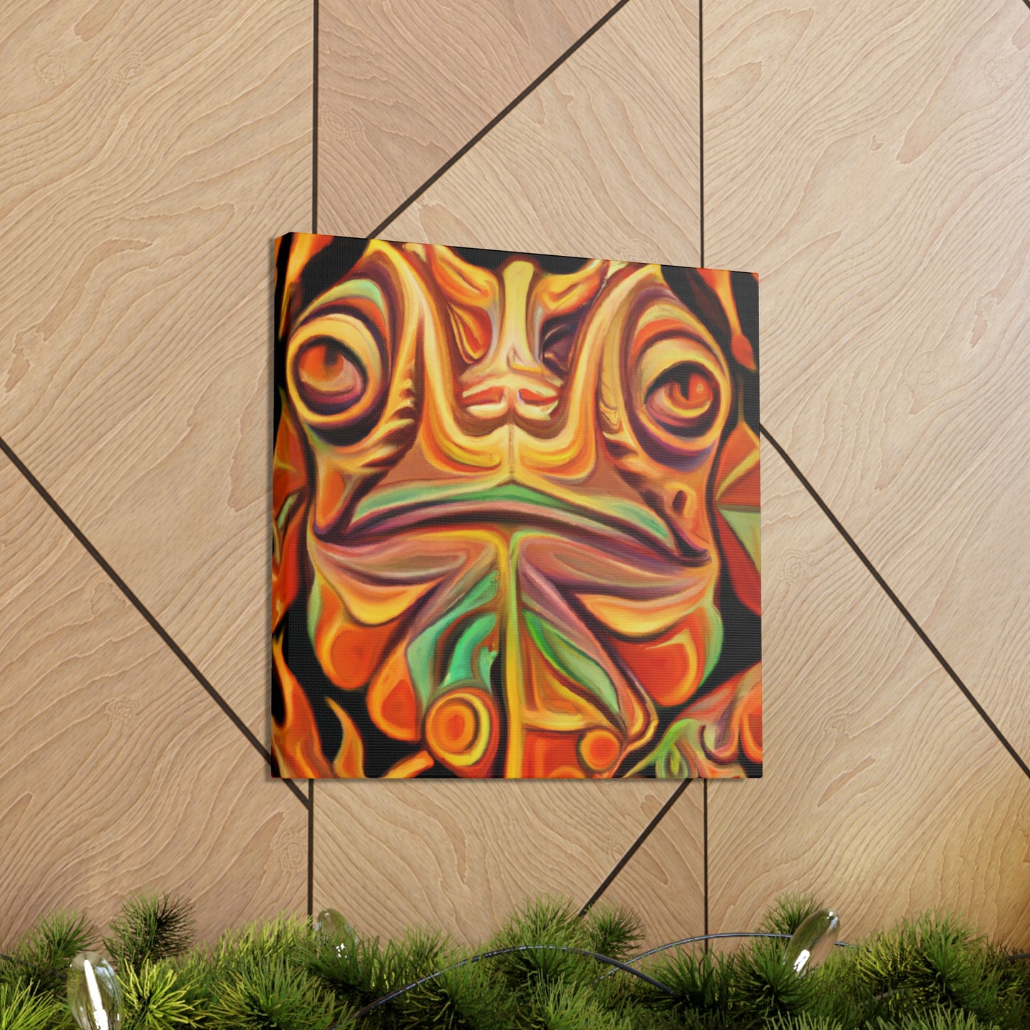 "Horned Lizard Monumental Deco" - Canvas