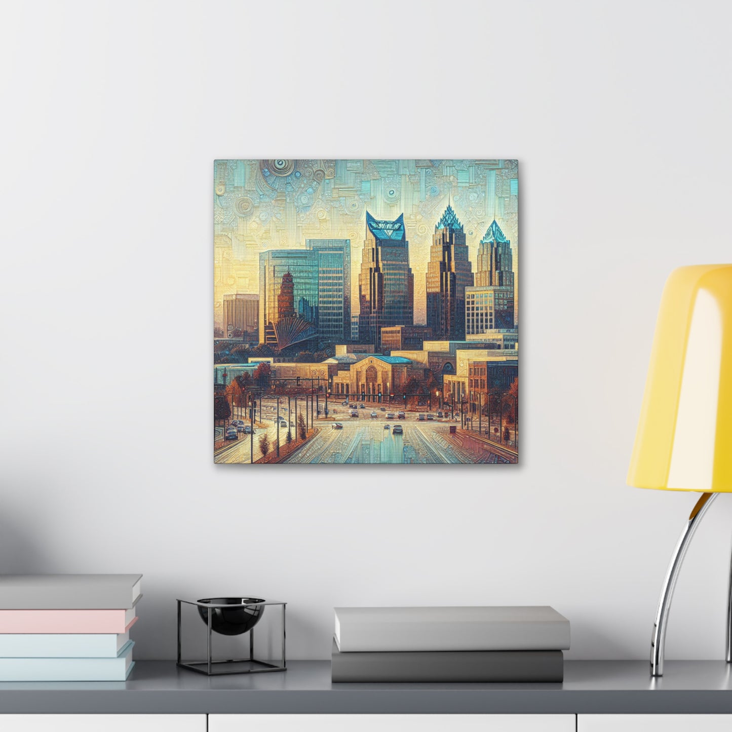 "Urban Night Lights" - Canvas