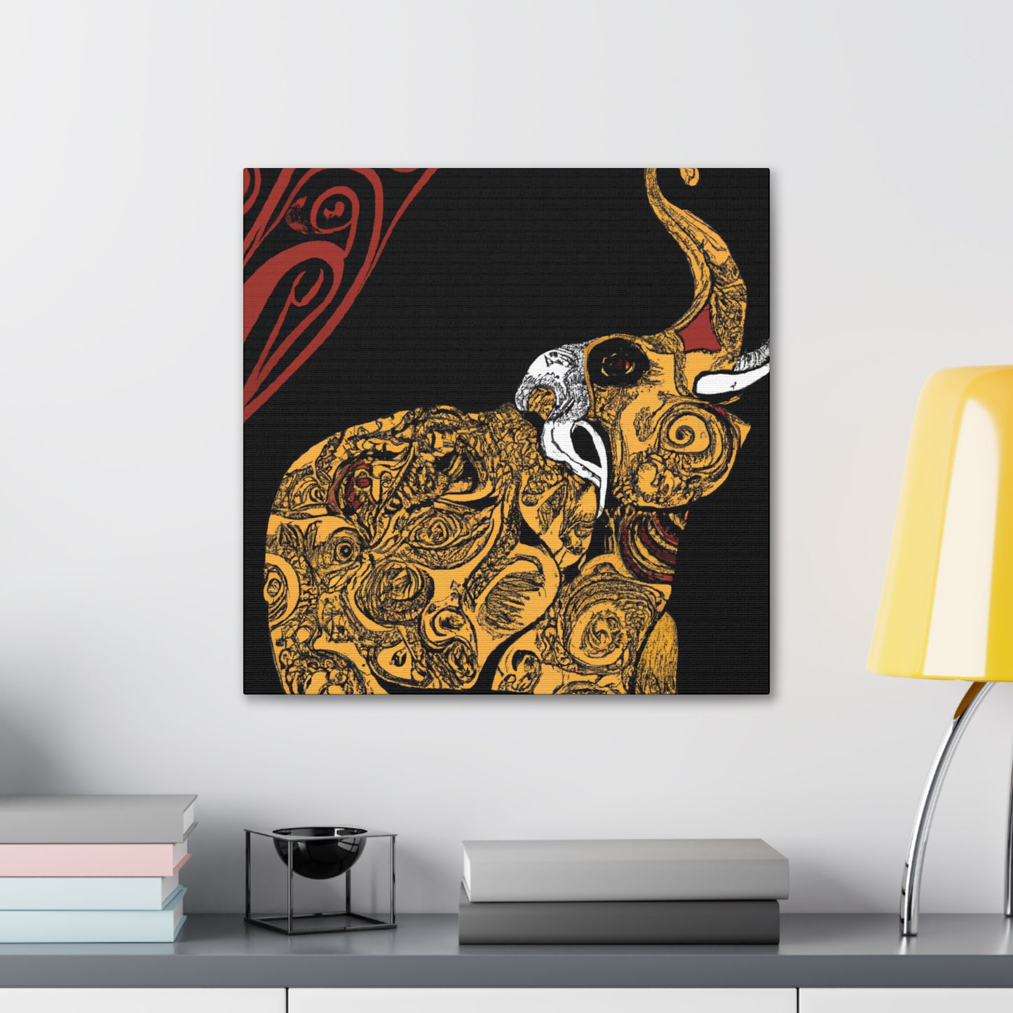 Indian Elephants Glorious - Canvas