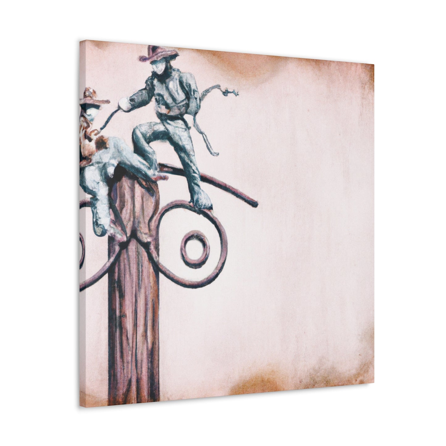 "Harnessing the Hitching Post" - Canvas