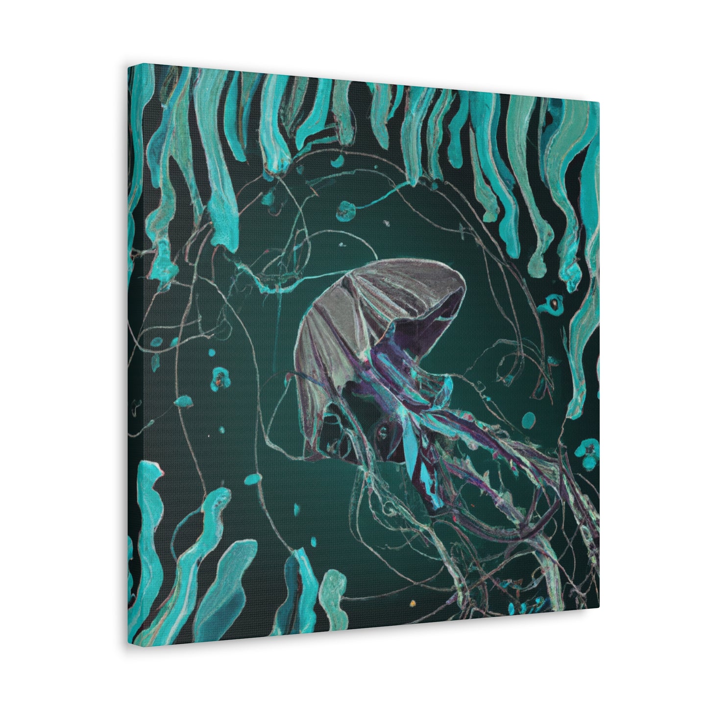 Jellyfish Art Deco - Canvas