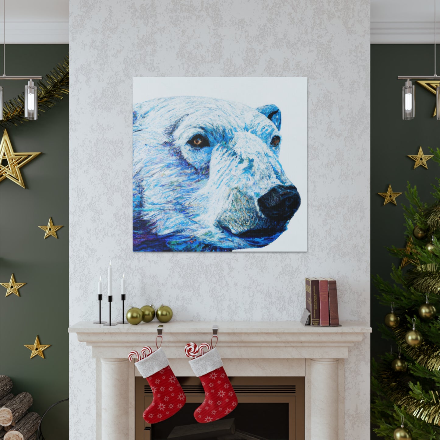 "Polar Bear in Hyperrealism" - Canvas