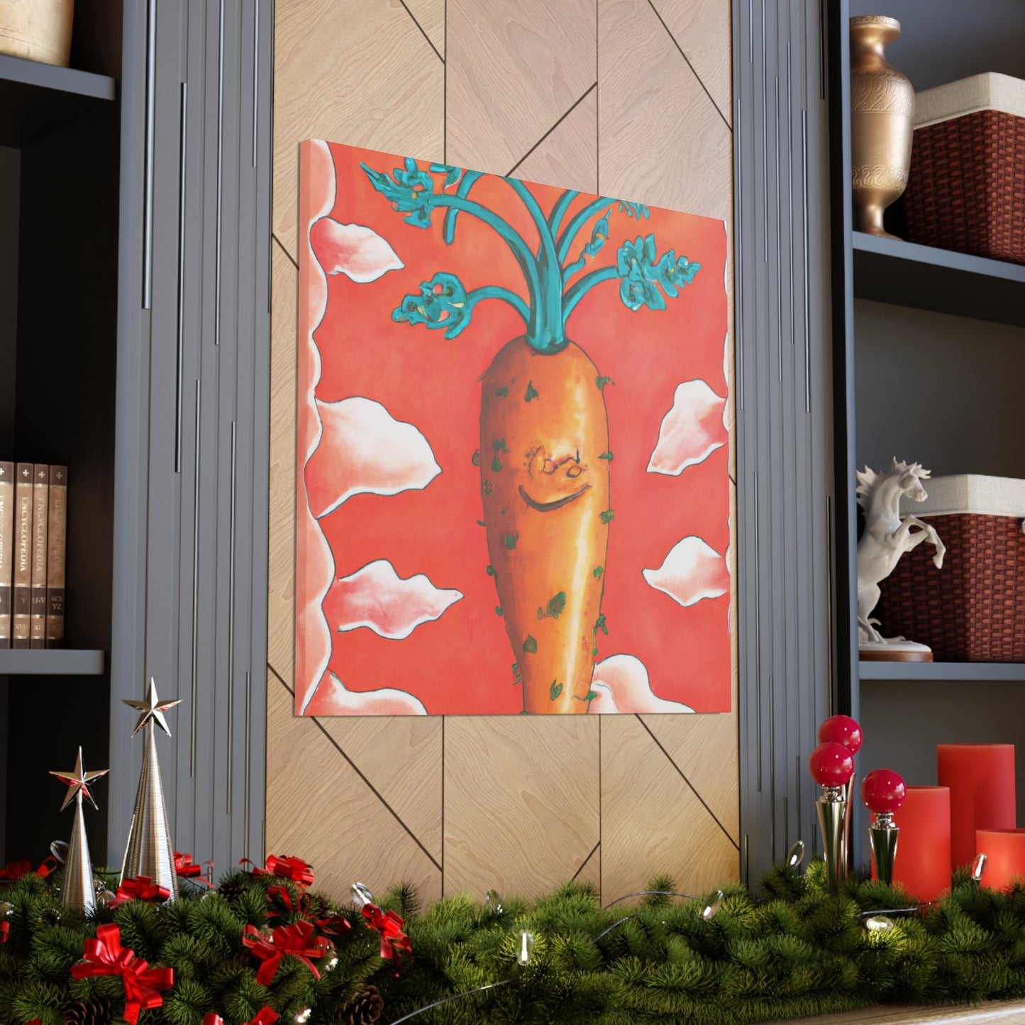 "Carrot in Rococo Style" - Canvas