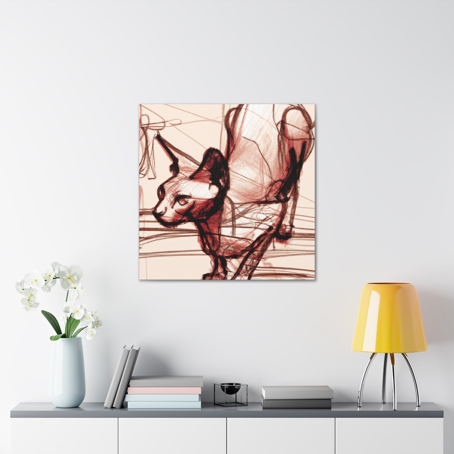 Sphinx in Sunrise Dream - Canvas