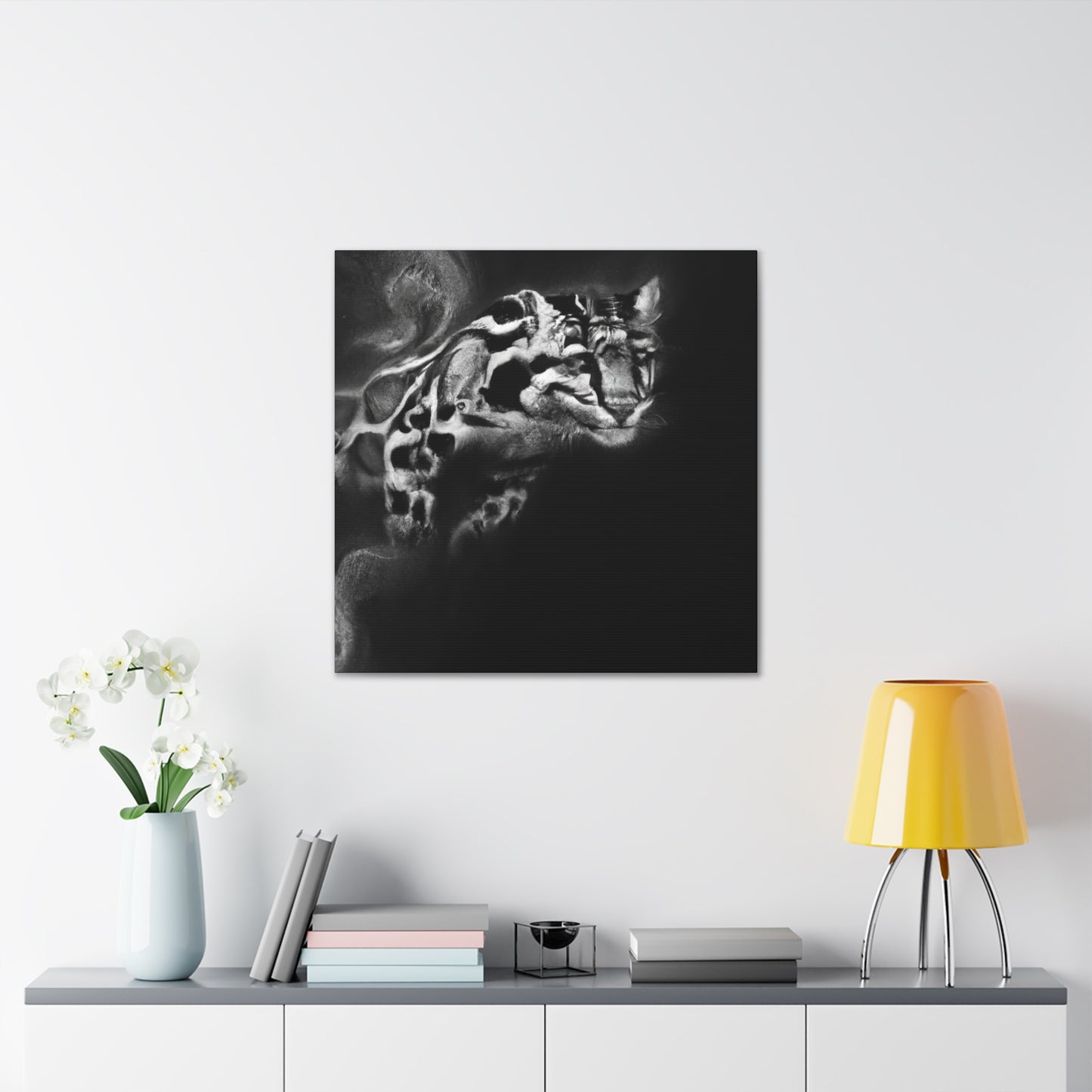 "Clouded Leopard Fantasia" - Canvas