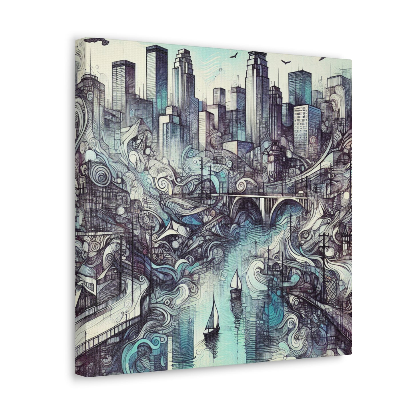 "Midwestern Dreamscape Mirage" - Canvas